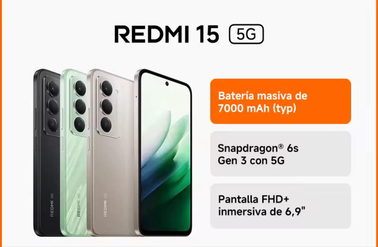 Xiaomi Redmi 15 6GB + 128GB móvil libre